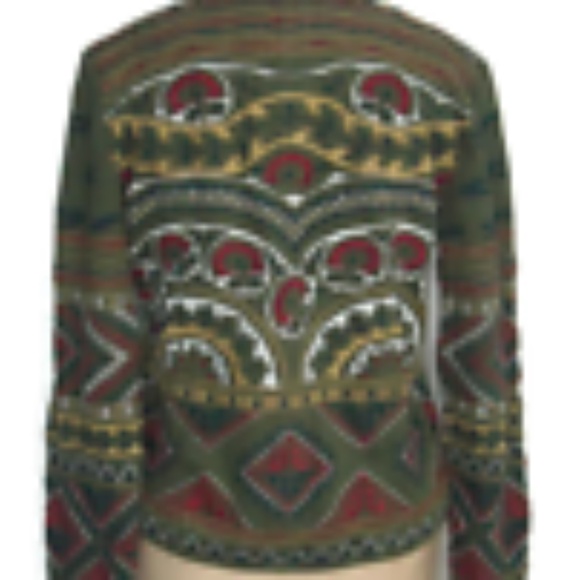 Johnny Was JW Los Angeles Womens Embroidered Cardigan Jacket Cotton Small Green - Picture 2 of 10